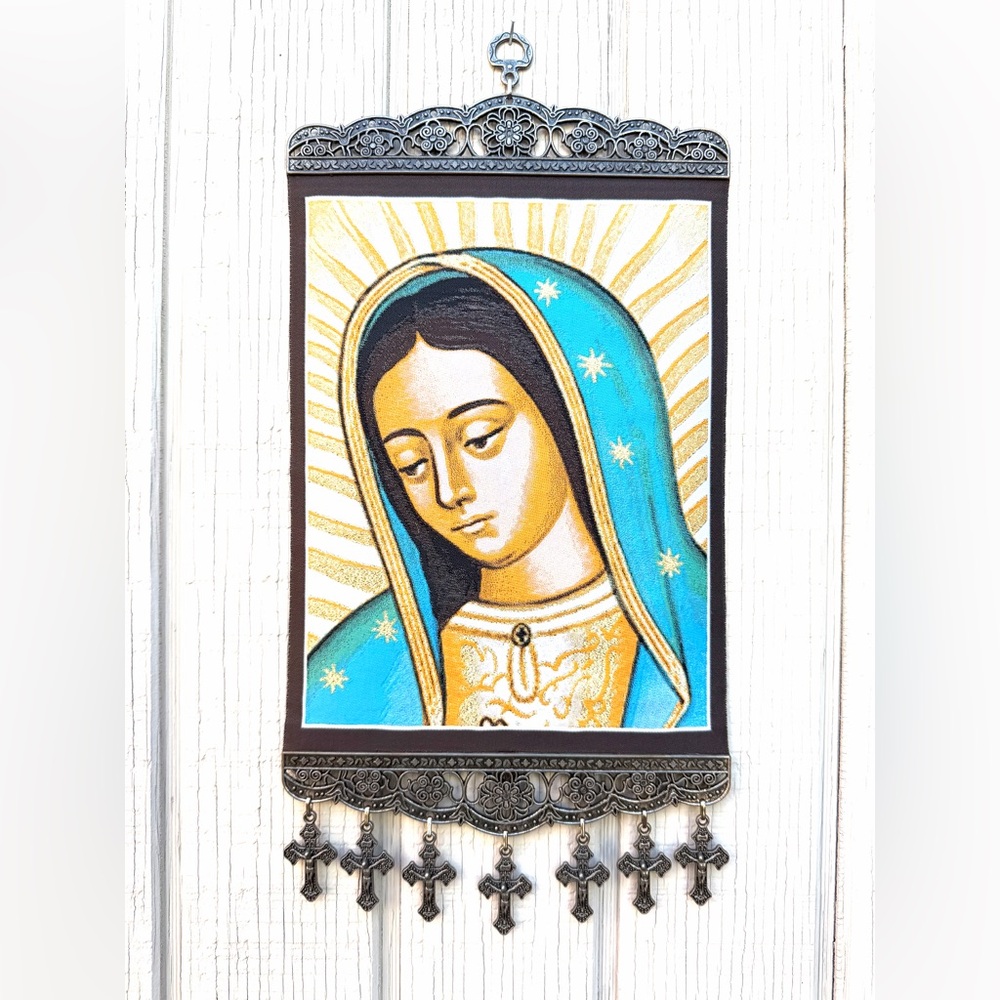 Our Lady of Guadalupe, Christian Icon Tapestry Wall Decor, New